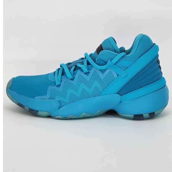 Adidas D.O.N. Issue 2 Crayola Signal Cyan Sky Blue Sneakers – NWT Size 7.5 - Picture 9 of 11